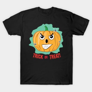 Mad Halloween Pumpkin - Funny T-Shirt